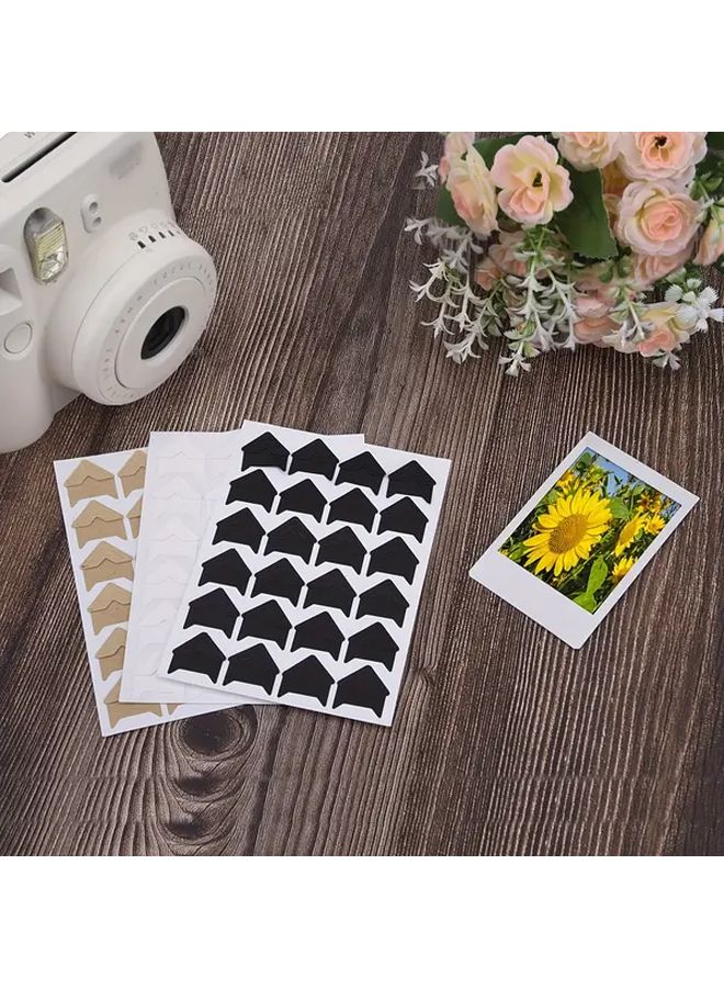 White Album Corner Stickers Self Adhesive 1pc For DIY Photo Albums - Image 2