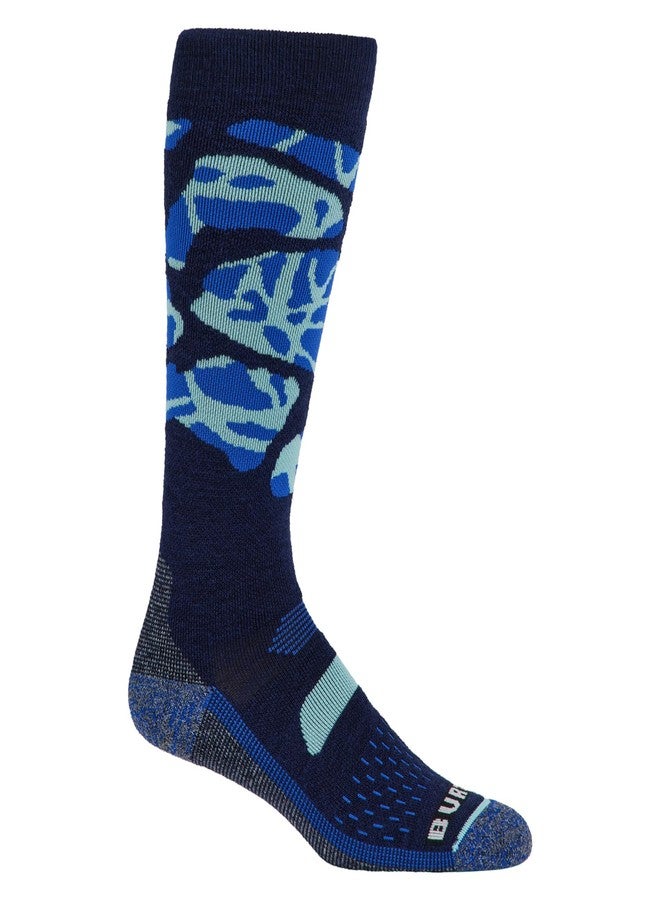Burton Women's Performance Midweight Socks, Jake Blue Camo, Small/Med