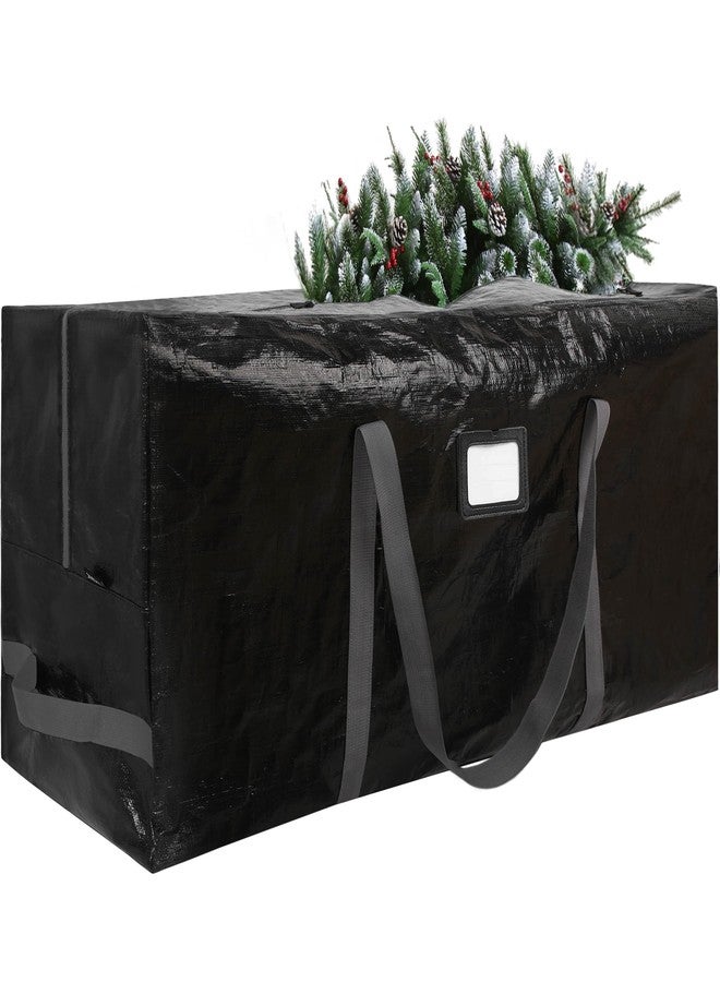lucdnc Large Christmas Tree Storage Bags Heavy Duty Tree Bags Holiday Storage Bags Protects From Moisture Or Dust,Alternative To Xmas Tree Storage Box (Black, 7.5 Ft) - Image 1