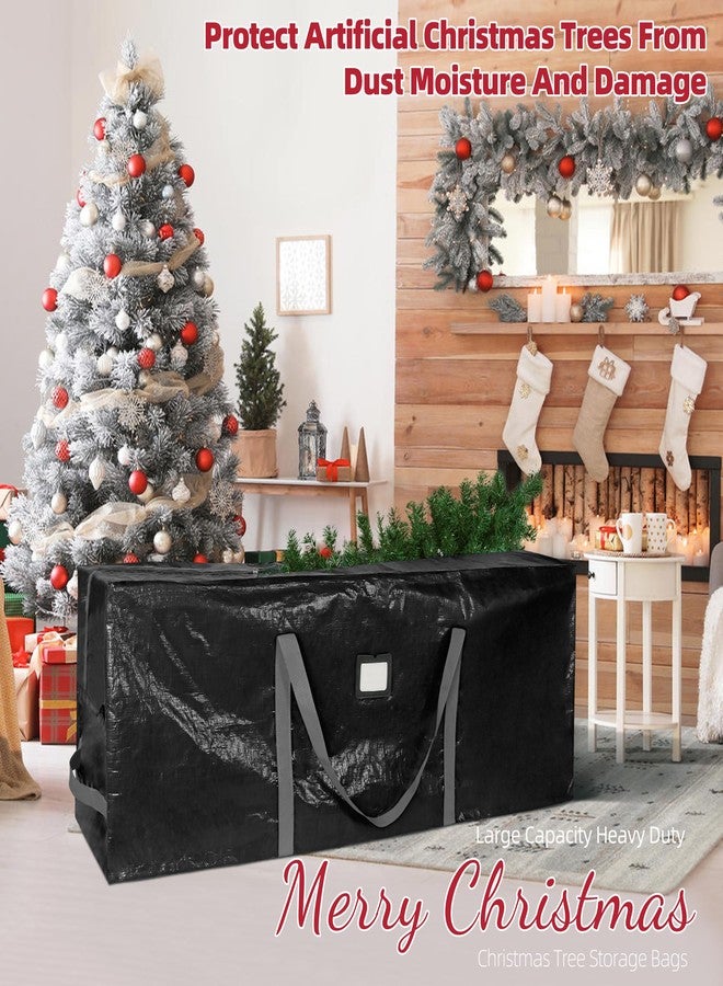 lucdnc Large Christmas Tree Storage Bags Heavy Duty Tree Bags Holiday Storage Bags Protects From Moisture Or Dust,Alternative To Xmas Tree Storage Box (Black, 7.5 Ft) - Image 5