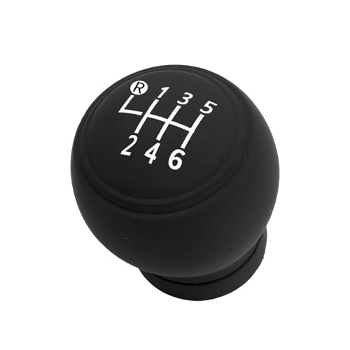 Ferianl Car Gear Shift Knob Cover 6 Speed Round Gear Shift Knob Covers Silicone Anti Skid Protector Universal Interior Accessories for Most Vehicles Black - Image 1