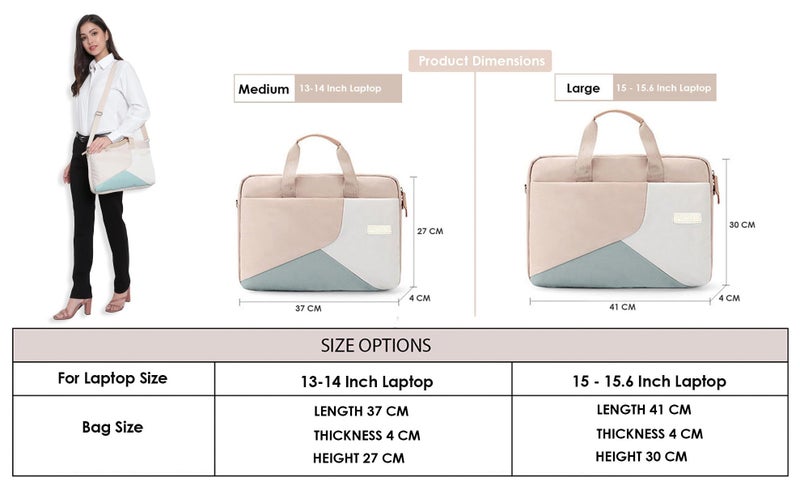 Probus Polyester 13.3 inch Elegant Laptop Messenger Bag Organizer Sleeve Bag(Multi Color) - Image 5