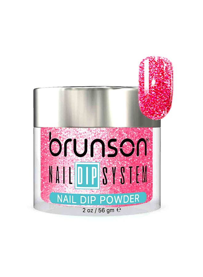 brunson Nail Dip Powder Dip And Buff System Color 56gm, French Nail Art Starter Manicure Salon DIY At Home Odor Free And Long Lasting No Needed Nail Lamp Curing BDG009