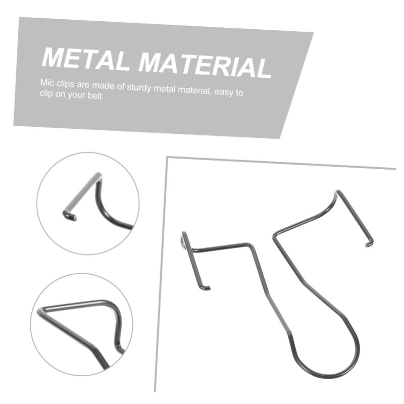 Metal Belt Clip Holder for Wireless Microphone Sturdy Secure Compatible with SLX4 PGX2 PGX4 SLX1 - Image 5