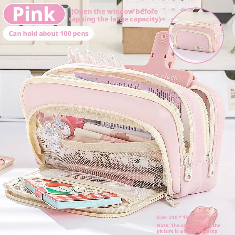 Large Capacity Pencil Case for Students - Image 4