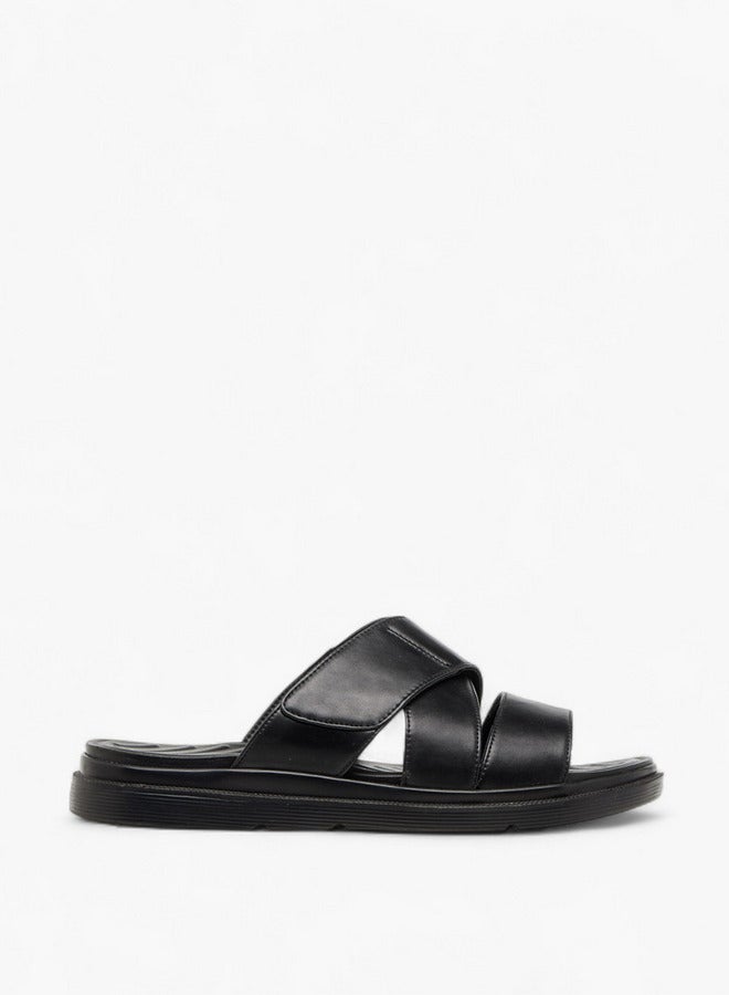 LBL by Shoexpress Cross Strap Slip-On Sandals  - Image 3