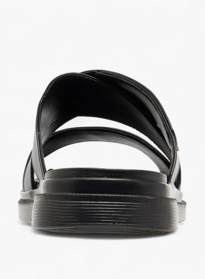 LBL by Shoexpress Cross Strap Slip-On Sandals