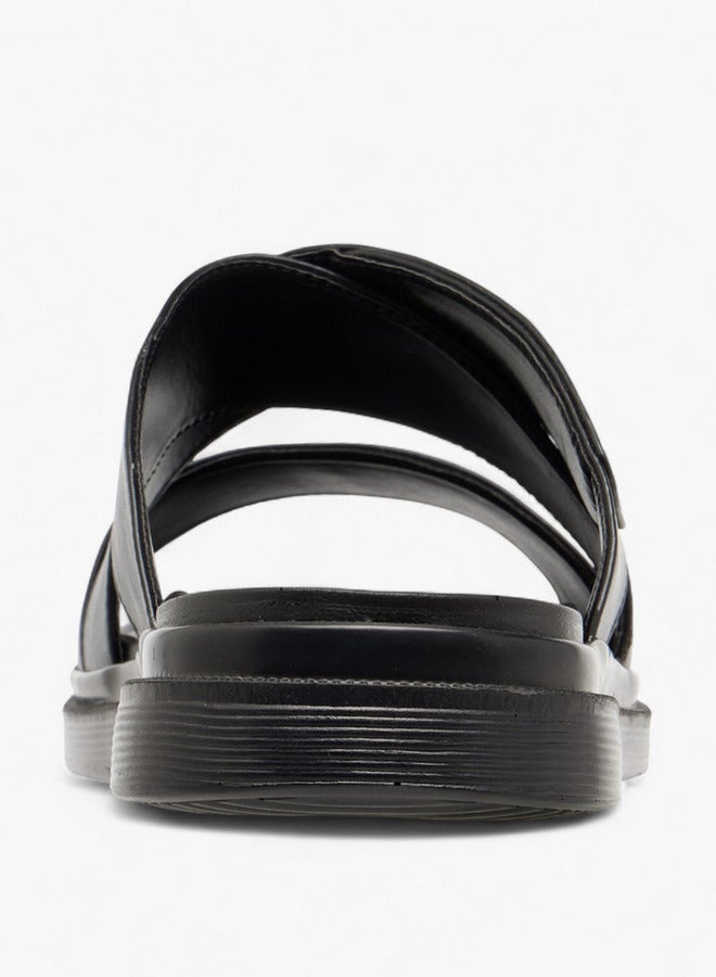 LBL by Shoexpress Cross Strap Slip-On Sandals  - Image 5