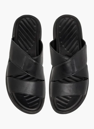 LBL by Shoexpress Cross Strap Slip-On Sandals