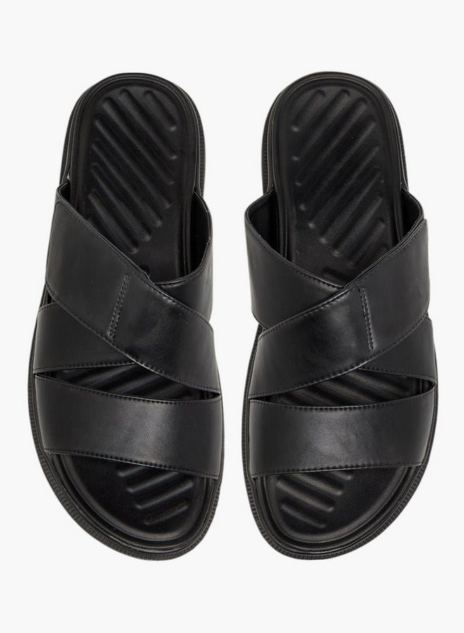LBL by Shoexpress Cross Strap Slip-On Sandals  - Image 1