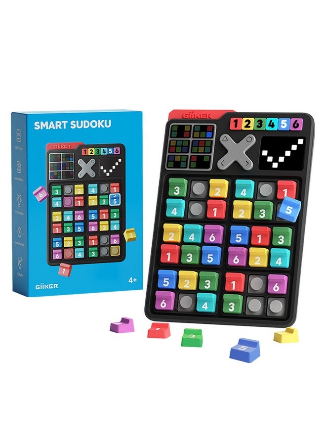 GiiKER Smart Sudoku Puzzle Games, Original 2500 Challenges Sudoku for Kids, Brain Teaser Puzzle for Kids, Travel Games Birthday Gifts for Boys Girls, Easter Basket Stuffers Toys for All Ages - Image 1