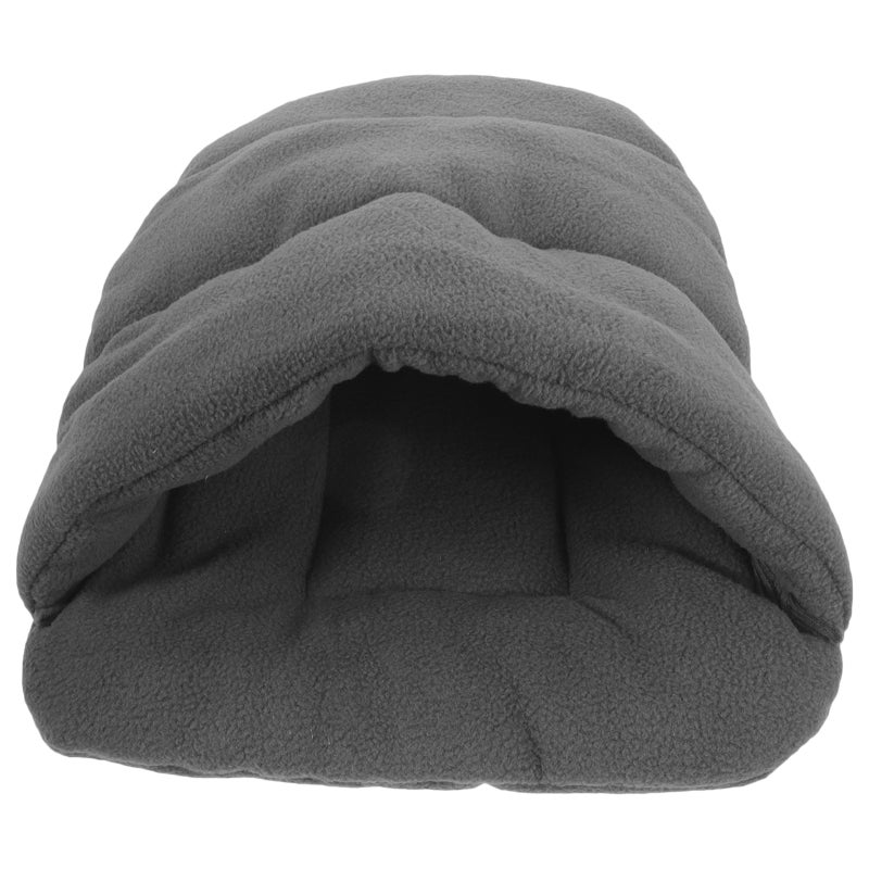Pet Dog Cat Bed Warm Kennel Nest Pad Dog Blanket Mat Snuggly Sleep Mat Cotton-Padded Cushion for Puppy Cat Kitten Size XS (Grey) - Image 1