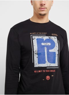 Seventy Five Basics Graphic Long Sleeve T-Shirt  - Image 3