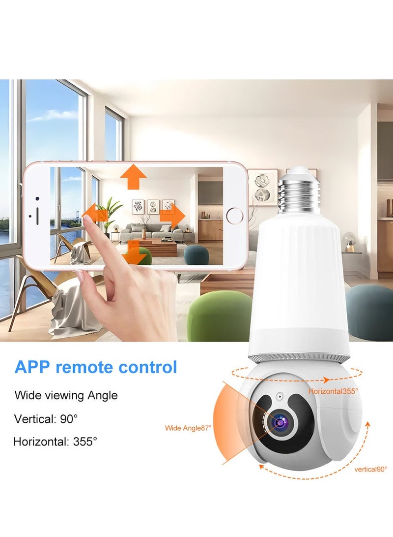 ELTRAZONE WiFi Wireless Bulb CCTV Camera - Indoor Surveillance Solution - Image 3