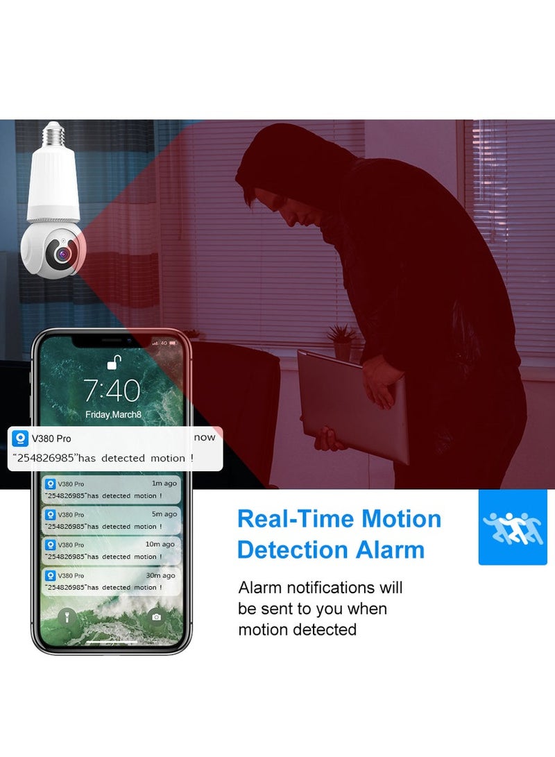 ELTRAZONE WiFi Wireless Bulb CCTV Camera - Indoor Surveillance Solution - Image 4