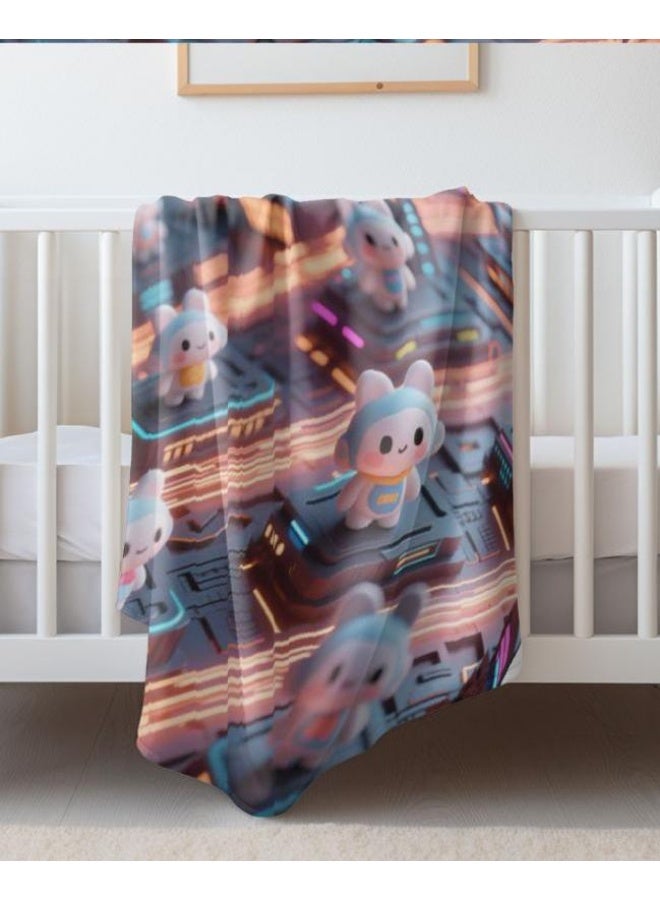 general Children's or student cartoon flannel thin blanket (warm and comfortable, suitable for sleep, games) 100cm*150cm - Image 4