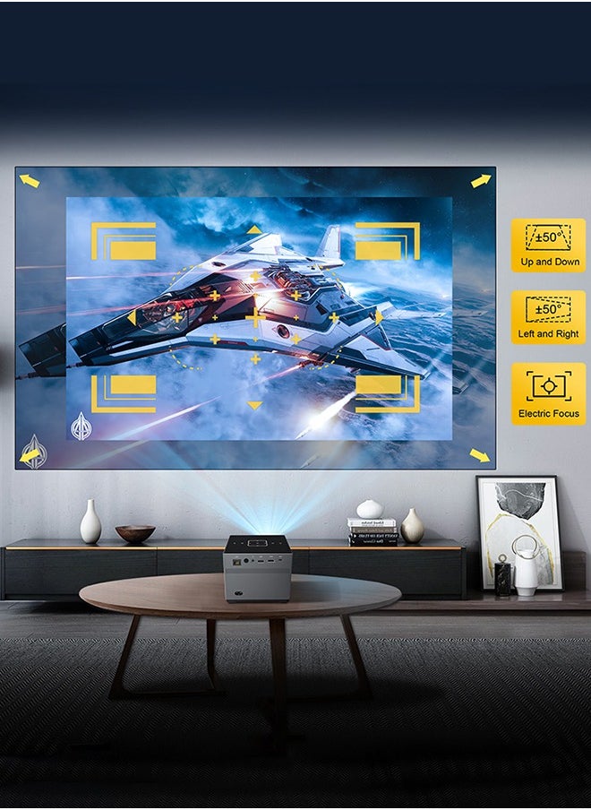 اكس نانو - جهاز عرض 4K يعمل بنظام Android 9.0 ثنائي 2.4G و5G 300ANSI BT5.0 مسرح منزلي ذكي جهاز عرض صغير محمول - Image 1