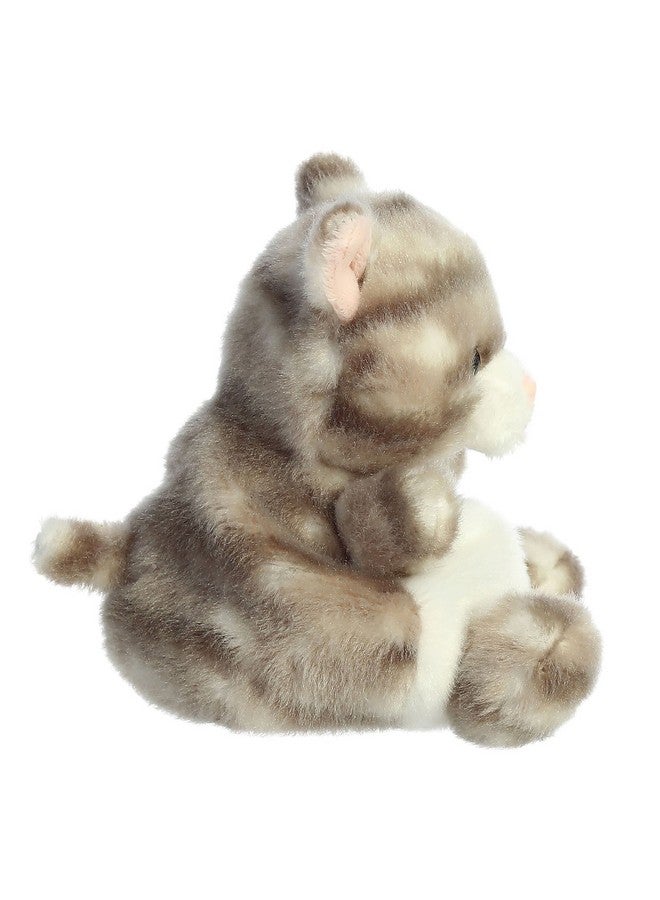 Aurora® Adorable Palm Pals™ Silver Kitty™ Stuffed Animal - Pocket-Sized Play - Collectable Fun - Gray 5 Inches - Image 3
