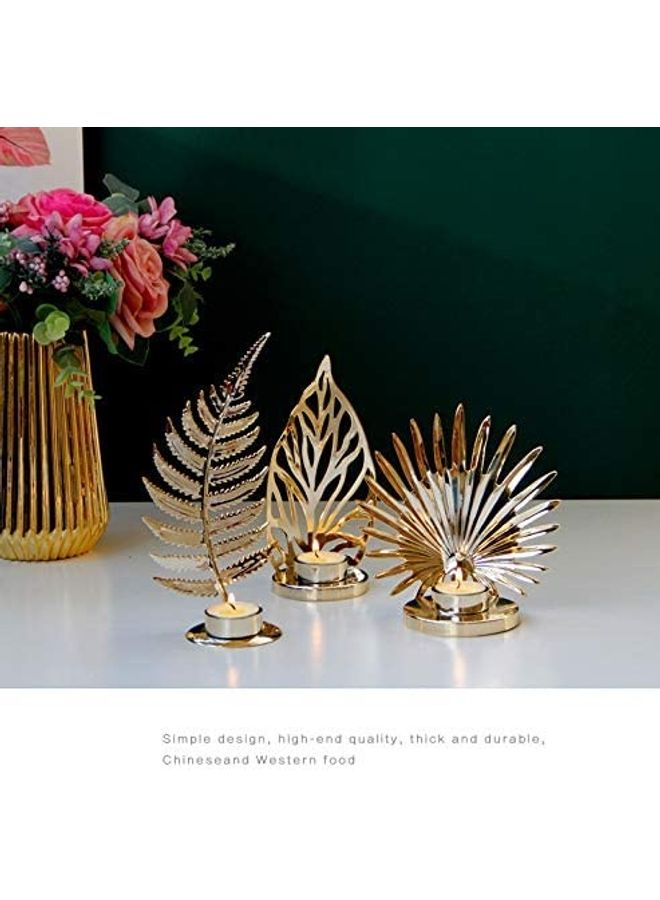 NIBEMINENT Candle Holder Gold One Size  - Image 4