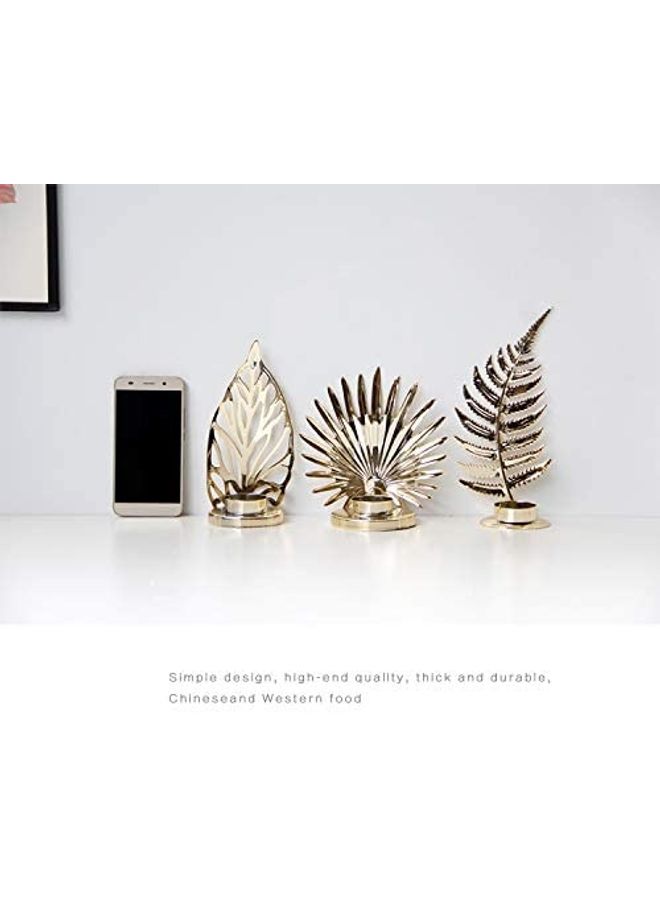 NIBEMINENT Candle Holder Gold One Size  - Image 5