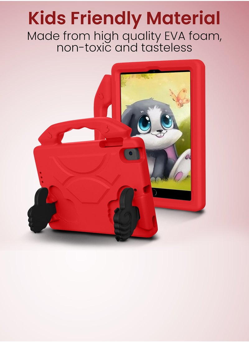 Moxedo - Moxedo Shockproof Protective Case Cover Lightweight Convertible Handle Kickstand for Kids Compatible for iPad Mini 1/2/3/4/5 - Red - Image 1