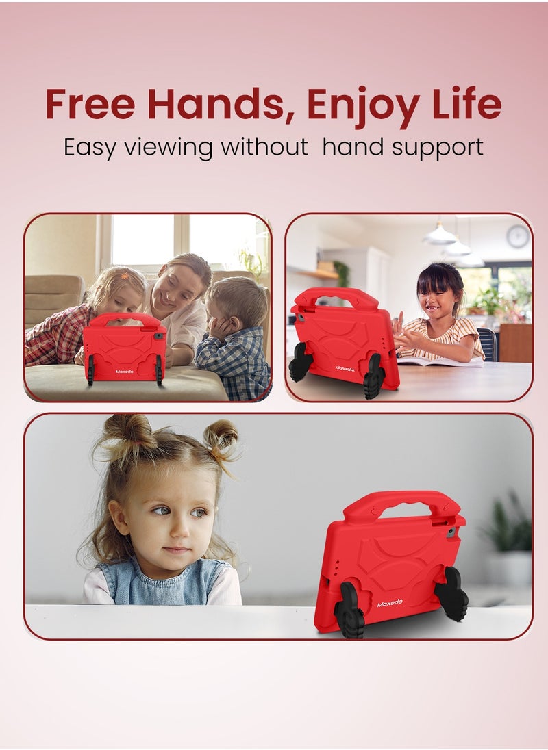 Moxedo - Moxedo Shockproof Protective Case Cover Lightweight Convertible Handle Kickstand for Kids Compatible for iPad Mini 1/2/3/4/5 - Red - Image 1