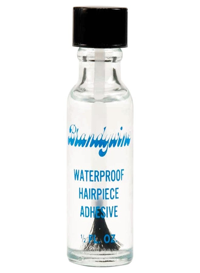 Brandywine Wig Glue Waterproof Hairpiece Toupee Adhesive Clear Invisible Strong Hold with Brush Applicator 0.5 oz - Image 1