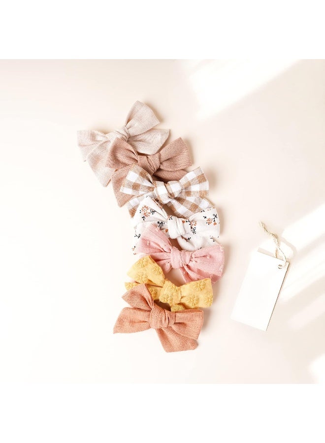 Niceye 24 PACK Baby Girl Hair Clips Set, Hair Bows Barrettes Handmade Accessories Alligator Clip for Babies Infant Toddlers Kids in Pairs - Image 5