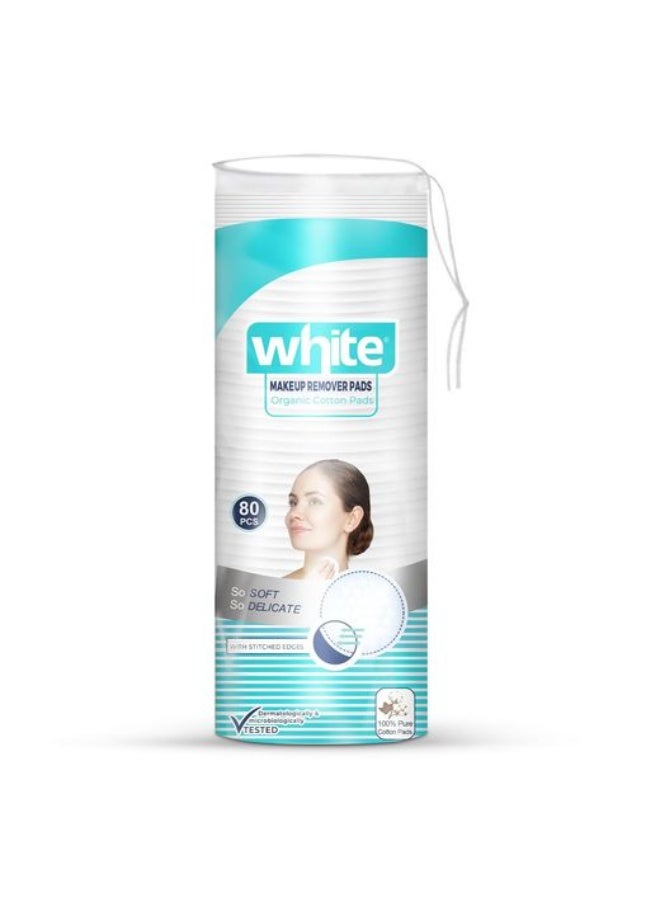 White Makeup Remover Cotton Pads 80 Pcs - 2 pcs - Image 5