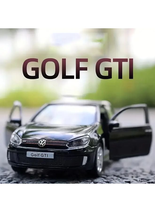 1 36 Scale VOLKSWAGEN GTI Silvery Alloy Die Cast Model Car Pullback Toy Gift - Image 2