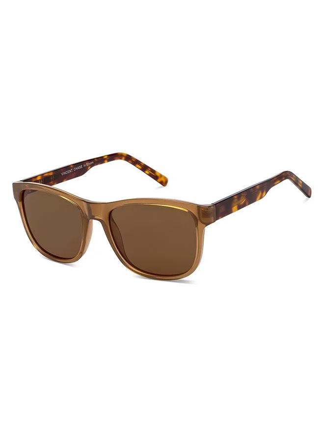 فينسينت تشيس Women's Full Rim Rectangular In Bloom Branded Latest And Stylish Sunglasses Polarized And 100% UV Protected Women Large VC S16662