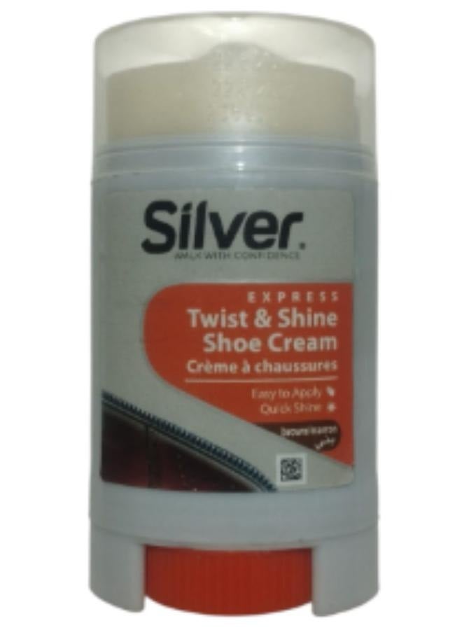 سيلفر كريم ملمع للاحذية بروفيشنال اكسبريس بني