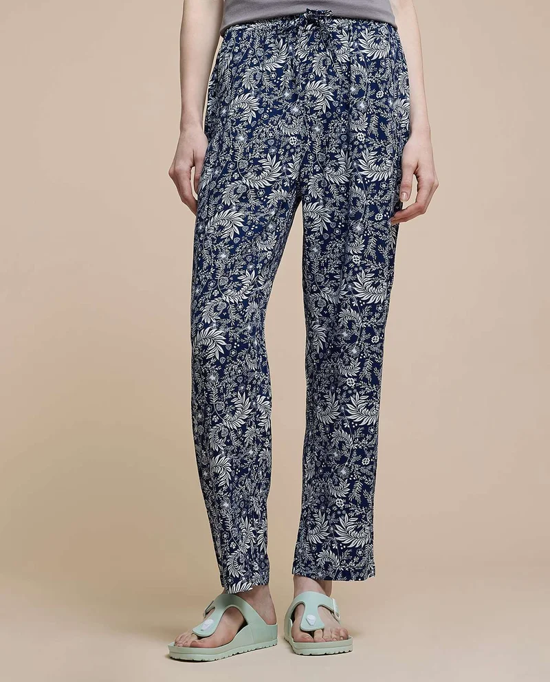 R&B Printed Pyjama Pants With Drawstring Waist