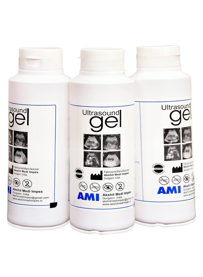 AMI Ultrasound Gel CE ISO Certified- 3 bottles of 250 ml - Image 1