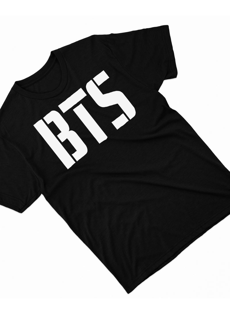 عالم الموضة تيشرت قطن بطباعة عالية الجودة بتصميم شعار BTS - Image 2