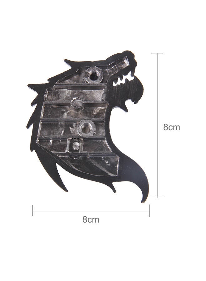 NIBEMINENT Wolf Head Shape Shining Metal Car Sticker - Image 2
