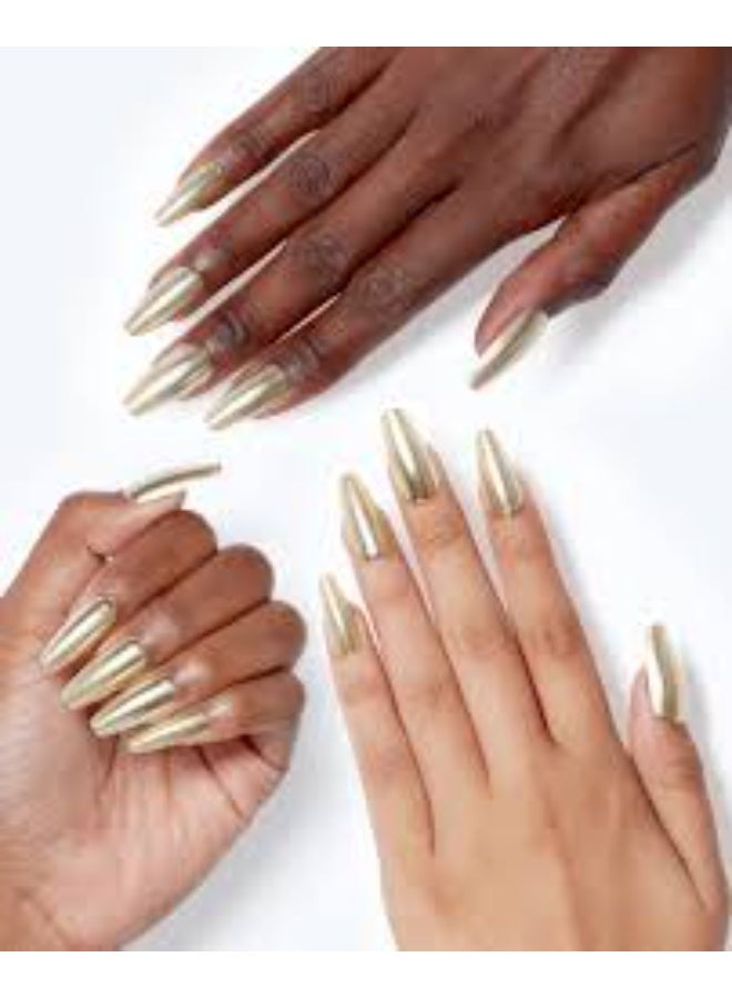 Opi xPress/On False Gel-Like Nails Color Break The Gold Nail Polish x30 - Image 3