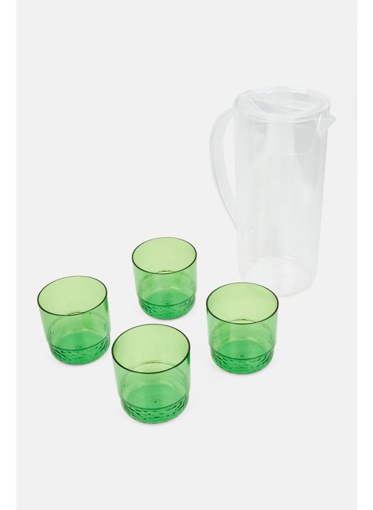 5Pcs Water Pitcher Set, Transparent