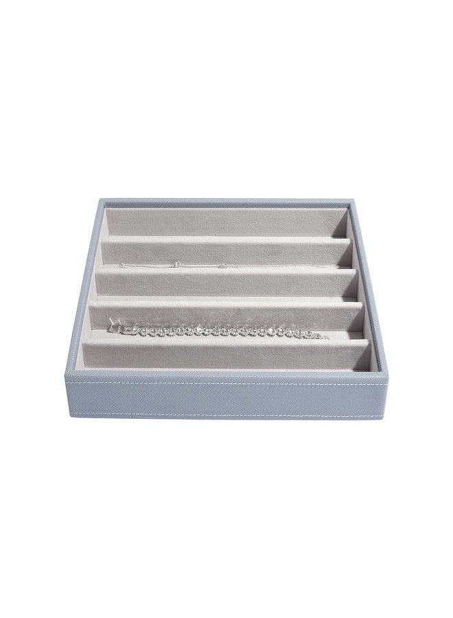 Stackers Necklaces Layer Medium | Jewellery Storage Organiser Box for Women - Dusky Blue - Image 1
