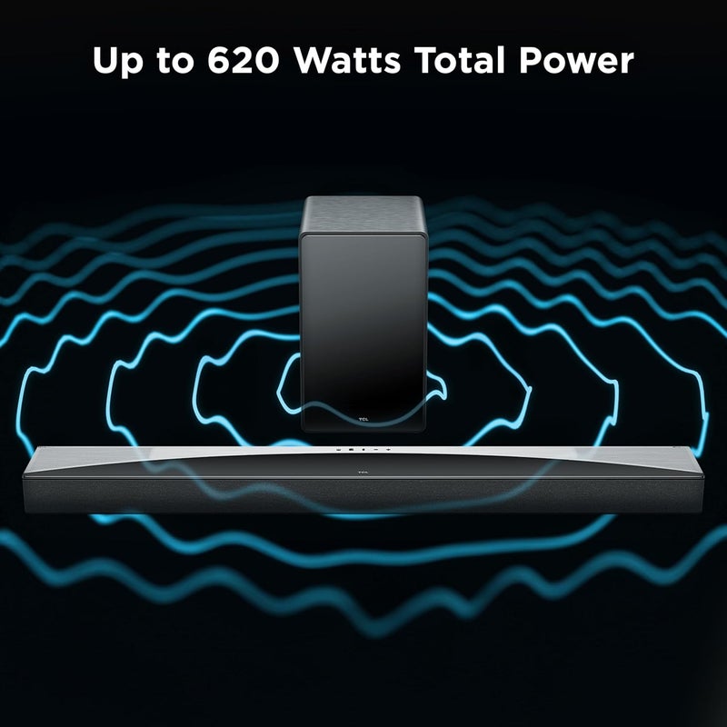 تي سي إل TCL Q75H Q Class 5.1.2 Channel Soundbar with Dolby Atmos, DTS:X, Ray Danz Technology, Wireless Subwoofer, and Bluetooth Music Streaming Q75H - Image 4