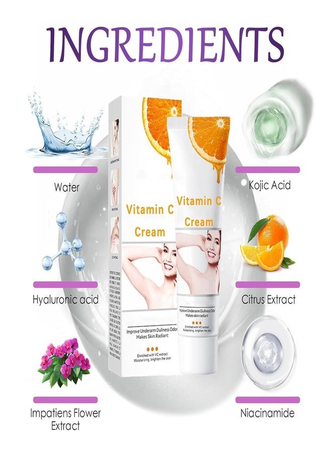 كريم لتفتيح الإبطين والمناطق الحساسة، للبشرة بين الفخذين، بقع الكوعين، مناطق الساقين، الوجه، الإبطين، الركبتين، الرقبة - 50 مل/1.8 أونصة (1 قطعة) - Image 2