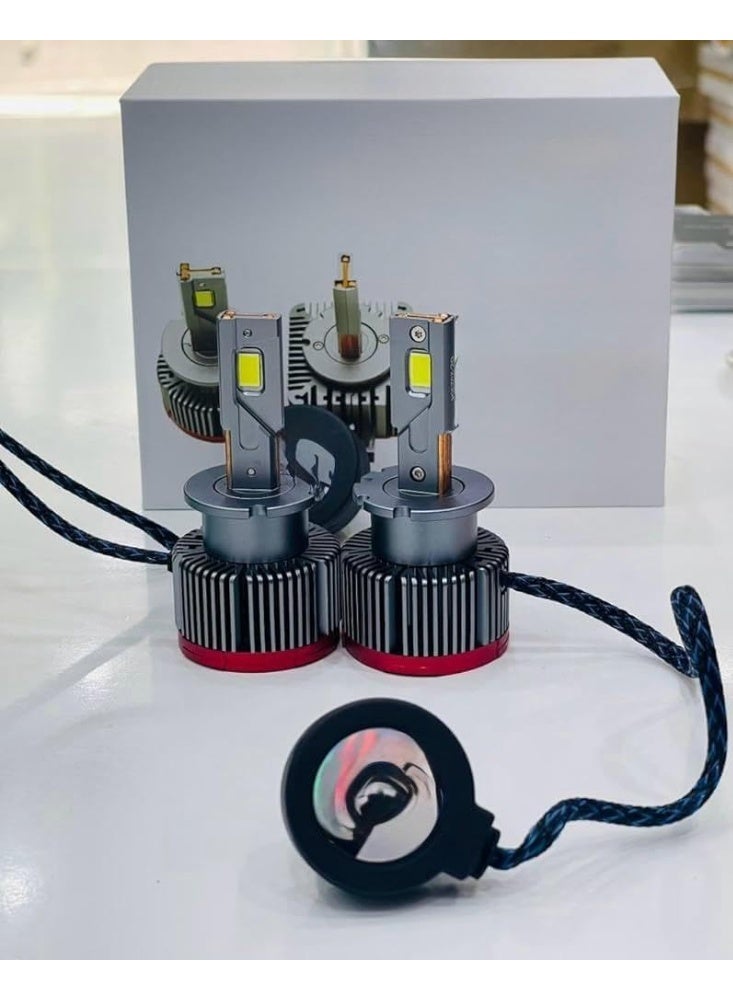 LED Headlight Conversion Kit, Bulb Type, Aluminum Heat Sink Design with Cooling Fan,D-Series - Image 1