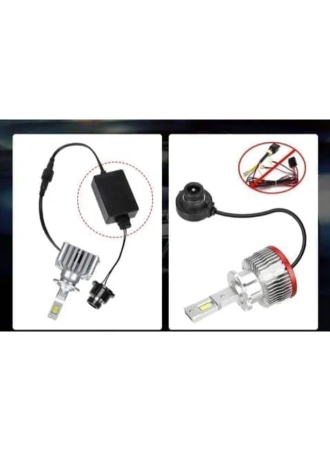 LED Headlight Conversion Kit, Bulb Type, Aluminum Heat Sink Design with Cooling Fan,D-Series - Image 2