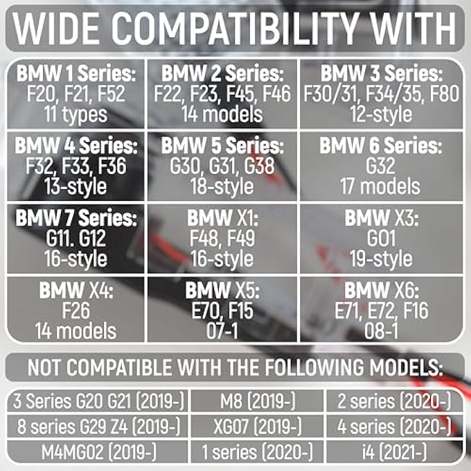 Granatan 4 Pack Car Door Lights Logo Projector Welcome Light Lights Compatible With Bmw Accessories 3 4 5 6 7 Series M3 M5 X1 X3 X4 X5 X6 Series - Image 4