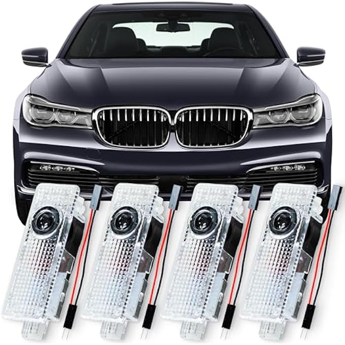 Granatan 4 Pack Car Door Lights Logo Projector Welcome Light Lights Compatible With Bmw Accessories 3 4 5 6 7 Series M3 M5 X1 X3 X4 X5 X6 Series - Image 2
