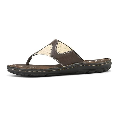 Centrino Sandal for Men | Grip Insole for Stability | slippers for man | Modern Look with Straps | Soft & Comfortable Men's Sandal | Bounce Back Anti-Skid Water Resistant Comfortable Footwear 9262-2_BROWN_8 UK - Image 5