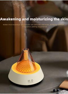 بيوينتي جهاز عطر الشموع المزيف بألوان قوس قزح، مرطب صغير صامت للاستخدام المنزلي، جهاز عطر بالزيوت الأساسية  - Image 3