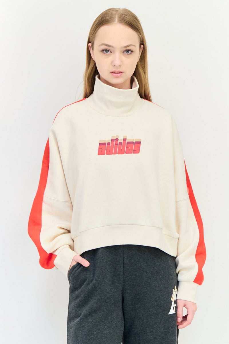 adidas Originals Women Sportswear Fit Long Sleeve Outdoor Sweatshirt, Multicolor  - Image 1