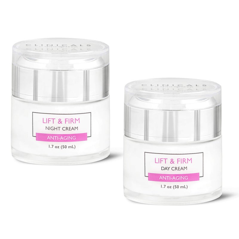 SpaScriptions Clinicals- Lift & Firm Day & Night Cream Set with Collagen - 2 Pack (1.7oz) - Image 3