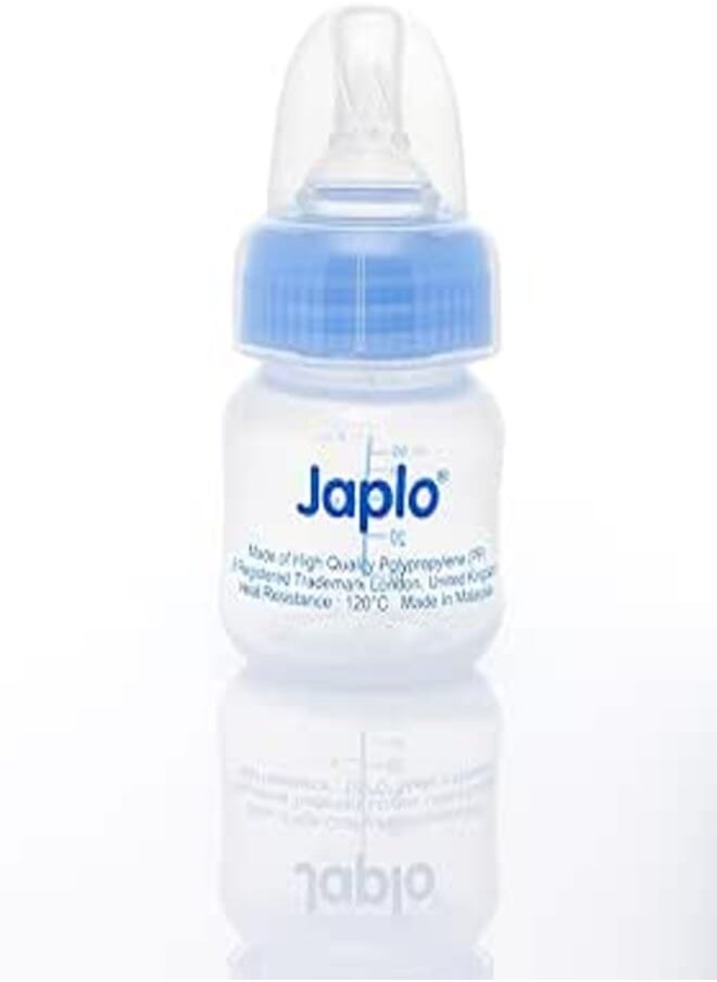 Japlo Japlo Juice & vitamin Feeding Bottle with Anti-colic nipple 50 ml - blue colour 